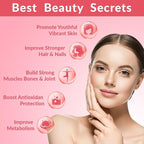 Collagen Gummies for Women, Hydrolyzed Collagen Peptides Gummies with Biotin, Collagen Supplements Gummy with Vitamin B12, C, D, Zinc for Hair Skin Nail