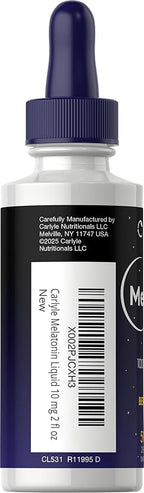 Carlyle Melatonin 10mg | 2 fl oz Liquid Drops | Berry Flavor | for Adults | Non-GMO, Vegetarian Supplement