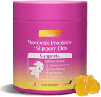 Her Juicy Feminine Probiotics Gummies for Women with Slippery Elm - Pineapple Flavor, pH Balance & Immune Health Support - Digestive & Feminine Support - Vegan Supplement, 60 C