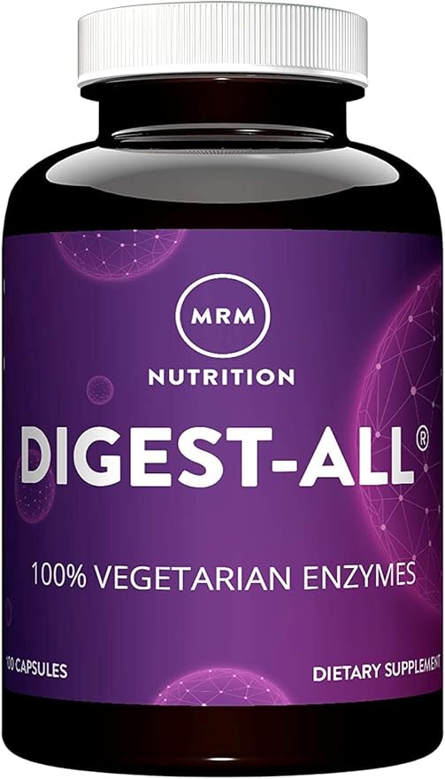 MRM Nutrition Digest-All Digestive Enzymes - Digestion and Absorption Support for Women & Men, Contains Enzymes and Herbs to Support Digestion, 100% Vegetarian & Gluten-Free - 50 Servings