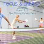 Pickleball Gummies | Triple Action Endurance Focus Energy | With 5 Electrolytes and Vitamin B | Vegan and Keto Non-GMO | Game-Time readiness and endurance | Lemon Sugar Free gummies | 60 ct