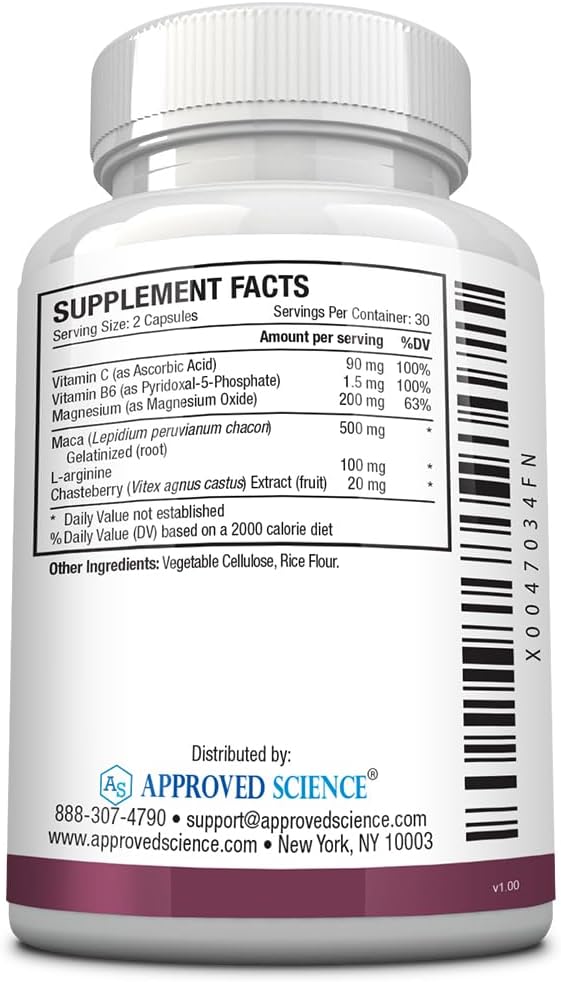 Approved Science Progestaprin - Progesterone Support Supplement - 3 Bottles - 180 Capsules - Vegan