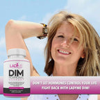 DIM Complex 150mg Hormonal Support Menopause Relief Supplement for Hot Flashes & Hormonal Acne Relief Bioperine, Broccoli & Calcium Estrogen Metabolism Balancing Pills for Women 60 Capsules by LadyMe