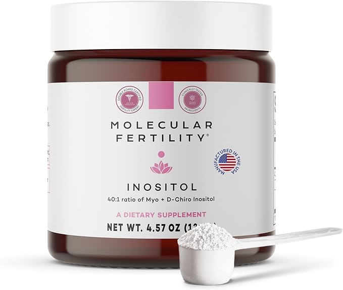 Myo-Inositol & D-Chiro Inositol Powder - Fertility Supplement for Women & Men - 40:1 Ratio, Hormone Balance, Reproductive Support, Glucose Metabolism - Unflavored - 30 Day Supply