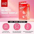 m2 Jelly Super Korean Collagen Jellies Stick – Korean Collagen Sticks Supplement for Women, Cutting Gel Style, Beauty & Wellness Support, Jelly Daily Boost Stick Pouches Berry Flavor(10 Count)