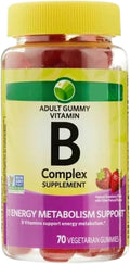 KP+ Vitamin B Complex | 70 Vegetarian Gummies | Supports Energy Metabolism & Nervous System Health | Strawberry Flavor | Pack of 1