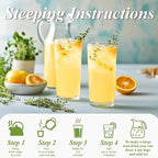 WT WEETEE Lemon Herbal Tea Bags, 2g x 100 Count, Juicy & Refreshing Lemon Flavor, Hot Iced & Cold On-the-Go, Natural Caffeine-free Lemon Tea
