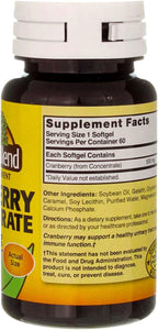 Nature's Blend Cranberry Concentrate 500 mg Soft Gels - 60 ct, Pack of 2