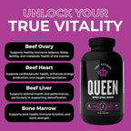 The Fittest Queen Organ Supplement, Hormone & Energy Support, 180 Capsules