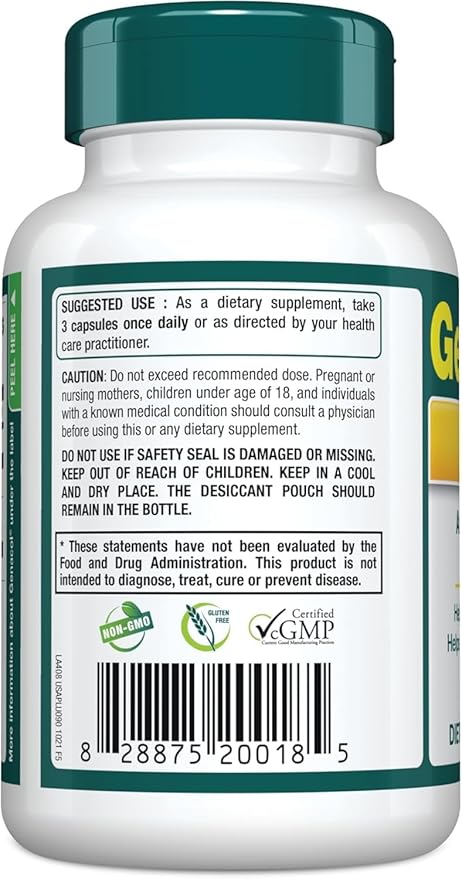 Genacol Plus – Glucosamine and Collagen Supplement, Ultra-Hydrolyzed Collagen Peptides, Eases Joint Movement, Maintains Cartilage, 90 Capsules (30-Day Supply)