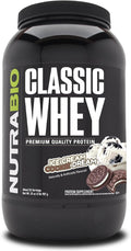NutraBio Classic Whey Protein Powder- 25G Protein Per Scoop - Full-Spectrum Amino Acid Profile - No Fillers, Artificial Colors, Preservatives - Low Glycemic Index - (Ice Cream Cookie Dream, 2 Pounds)