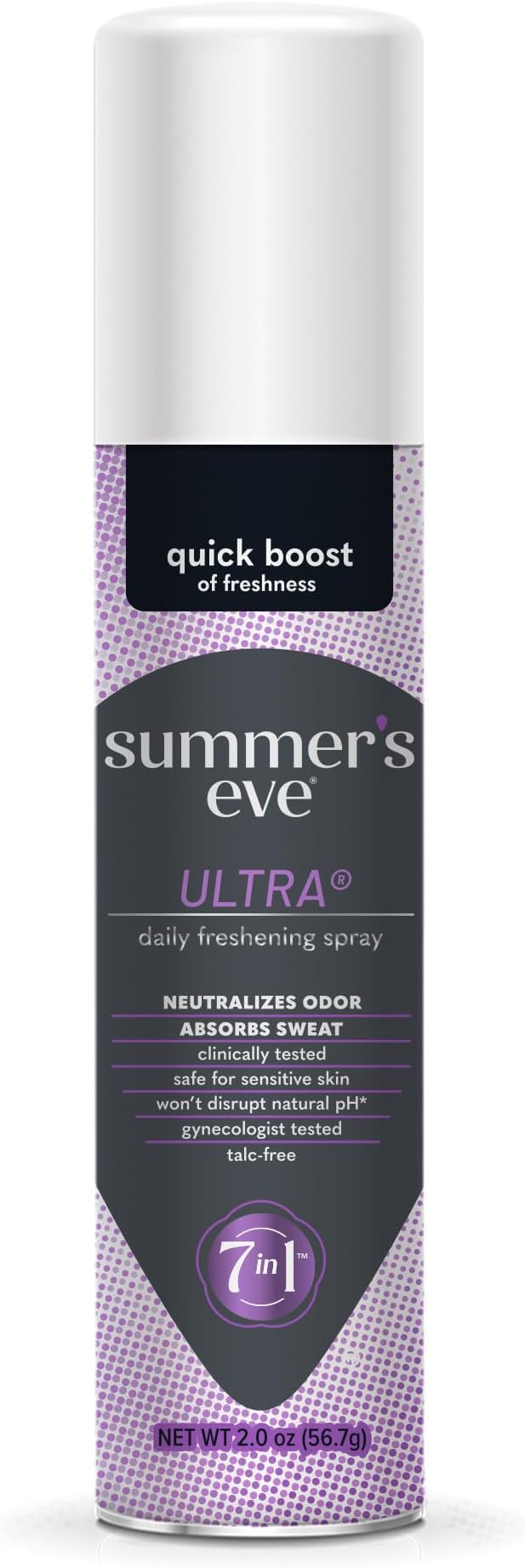 Summer's Eve Ultra Daily Feminine Spray with Talc-Free, Odor-Neutralizing and Sweat-Absorbing Formula, 2 Oz