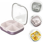 1Pc Mini Portable Medicine Storage Container Travel Case with Compartments Lightweight and Durable for Storing Pills Jewelry and More for Home Office