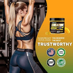 Creatine Monohydrate Gummies 6g for Men & Women, Potent Creatine Supplement, Chewables Creatine for Energy Boost, Increase Strength and Build Muscle, Gluten-Free, Sugar Free,120 Count