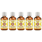 Deve Herbes Pure Passion Fruit Oil (Passiflora edulis) Cold Pressed (Pack of Five) 100ml X 5 (16.9 oz)