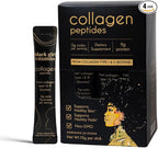 Black Girl Vitamins Collagen Stick Packs – Collagen Type I & III Supplement for Hair, Skin & Nails – Unflavored Collagen Protein Powder – 9g Protein, 0g Carbs – 24 Pack