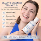 Liquid Collagen Max Super Elixir – 15,000mg Hydrolyzed Collagen (Marine + Bovine) with Hyaluronic Acid, Biotin, Vitamin C & B Complex – Liquid Collagen for Women Skin, Hair & Joints – 16.9 oz