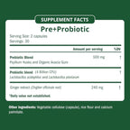 Semaine Super Powered Prebiotic + Probiotic for Women, Effective 3-in-1 Multi-Action Formula to Nourish Gut Health, Soothe IBS, Support Bloat Relief & Immunity Boost, Clinically-Studied (60 ct)