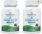 Nordic Naturals Stress Relief Gummies, Mixed Berry, 40 Gummy Supplements, Supports Daily Mood and Immune System Health, Non-GMO, Vegetarian, 20 Servings (Pack of 2)