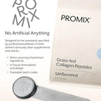 Promix Hydrolyzed Collagen Peptides - Type 1 Grass Fed Collagen, 4.7g glycine, Type 3 bioactive peptides - Unflavored - 2.5 Pound (Pack of 2)