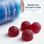 Sugar-Free Magnesium Gummies for Adults - High Potency Magnesium Citrate Supplement, Easy to Chew, No Artificial Sweeteners, Vegan, Anti-Stress, Sleep Support, Muscle Health & Relaxation, 60 Gummies