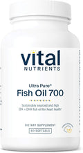 Vital Nutrients Ultra Pure Fish Oil 700 - Supports Heart, Brain, and Joint Health* - Sustainably Sourced High EPA & DHA Omega-3 Fatty Acid - Lemon Flavor - Gluten, Dairy & Soy Free - 60 Softgels