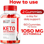 (3 Pack) ActivBoost Keto Gummies Advanced Formula, 180 Gummies for 3 Months