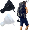 2Pack Protein Powder Container to go Portable Supplement Funnels for Filling Bottles with Protein Powder Compartment Pill Storage Great for Workout Travel to-Go Fitness(Black+White)
