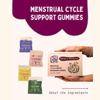 Period ovulatory & PMS Support Supplement for Women – Hormone Balance + 4-Phase Menstrual Cycle Kit | Vegan Functional Mushroom Gummies by Baker’s Botanics (Pack of 6)(30 Gummies)