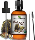 Certified Organic Castor Oil by Mayan's Secret: Nourishing and Strengthening Oil for Hair and Skin