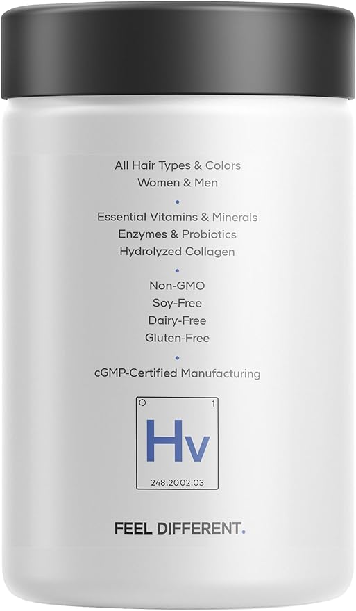 Codeage Hair Vitamins 10000 mcg Biotin, Keratin, Collagen, Vitamin A, B12, C, D3, E, Zinc, Turmeric, Probiotics, Enzymes, Inositol - Hair Care Support - Healthy Hair Supplement Pills - 120 Capsules