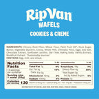 Rip Van Wafels Cookies & Cream Stroopwafels - Healthy Snacks - Non GMO Snack - Keto Friendly - Office Snacks - Low Sugar (3g) - Low Calorie Snack - 12 Count