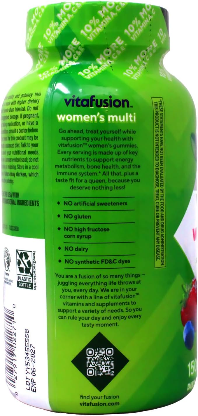 Vitafusion Women's Daily Multivitamin Gummy 150 Count