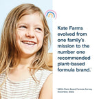 KATE FARMS Organic Pediatric 1.2 High Calorie Chocolate Nutrition Shake,12g Protein,27 Vitamins and Minerals,Meal Replacement,8.45 oz,(Pack of 24)
