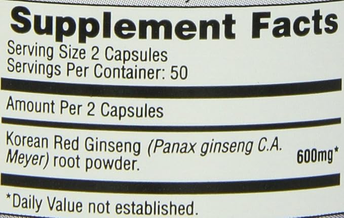 Imperial Elixir, Korean Red Ginseng, 600 mg, 100 Capsules