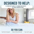 Menopausal Strength Symptom Relief Helps to Combats Menopause, Hot Flashes, Night Sweats and Mood Swings to Promote Restful Sleep and Energy Boost - 60 Capsules (Pack of 2)