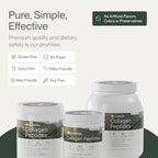 CollaVita Collagen Peptides Powder (3 Month Supply) Grass-Fed Pasture-Raised Hydrolyzed Collagen Powder, Type I & III Hair, Nails, Skin & Joints, Non-GMO, Paleo & Keto, Unflavored, 32 oz. 90 Servings