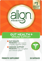 Align Probiotic, Gut Health + Immune Support Probiotic, Probiotics for Women and Men, Probiotics for Digestive Health and Immune Health, #1 Doctor Recommended Brand‡, 28 Capsules