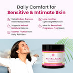Fragrance Free Vulva Balm Moisturizer for Women – Intimate Hydration & Menopause Dryness Support – Natural Feminine Balm for Vulvar Irritation & Itching – Hormone Free – 3 oz