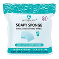 HYGIENJOY-Rinse Free Bath Sponges No Rinse Bathing Wipes(25 Counts)-No Residue Shower Wipes,Soap Infused,Lather,For the Elderly,Bedridden,Campers,Hikers,Post Surgery Must Haves