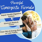Slimtox™ Organic 15 Day Colon Cleanse & Detox for Flat Stomach Less Bloat & LBS w/Probiotics - Constipation Relief - Flushes Toxins, Boosts Energy