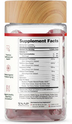 Snap Supplements Heart Health Gummies, Blood Circulation Supplements, CoQ10 Heart Health Supplements, Blood Flow Supplement, Sugar Free, 60 Gummies (Pack of 2)
