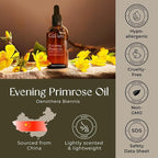Gya Labs Organic Evening Primrose Oil for Dry Skin (3.4 fl oz) & Calendula Oil Organic for Skin (1 fl oz) Set - Aromatherapy Grade Essential Oils Set