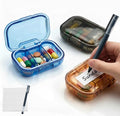 3 Pack 3 Compartment Small Pill Box, Portable Pill Case for Purse and Pocket, Moisture Proof Travel Pill Organizer for Medicine, Vitamins and Fish Oil, Small Pill Organizer Travel Case