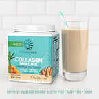 Vegan Collagen Protein Powder for Women Silica Plant Based Collagen Powder Churro Flavor with Vegan Hair Skin and Nails Vitamins Non-GMO No Added Sugar Soy Dairy & Gluten Free (Churro, 20 Servings)