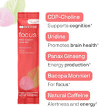 Focus All Natural Drink Mix for Brain Support, Supplements to Help Boost Energy & Mood, Adaptogenic Herbs & Antioxidants (10)