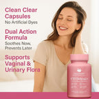UTI Defense+ – D-Mannose, Cranberry, Hibiscus & Dandelion – Urinary Tract Support for Women – Promotes Bladder Health, Odor Control & pH Balance – 90 Vegan Capsules