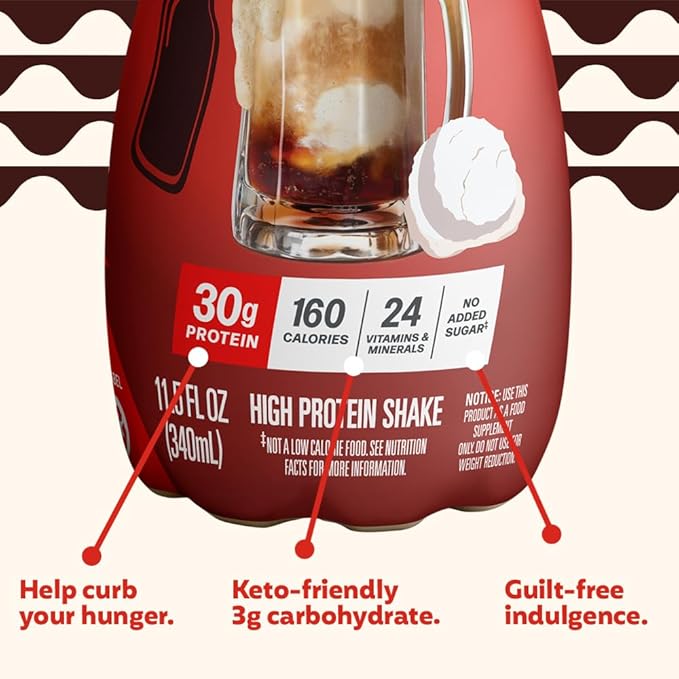 Premier Protein Shake, LIMITED EDITION Root Beer Float, 30g Protein, No Added Sugar, 24 Vitamins & Minerals to Support Immune Health, 11.5 fl oz, 12 Pack