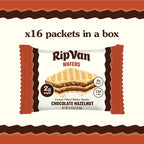 Rip Van Chocolate Hazelnut Wafer Cookies, Keto, Non-GMO, Healthy Snacks, Low Carb & Low Sugar (2g), Low Calorie, Vegan, 16 Count
