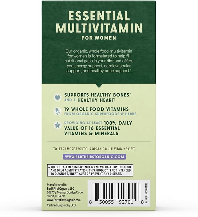 Once Daily Multivitamin for Women 50+, Supports Bone Strength, Energy, and Heart Health, 30 Count